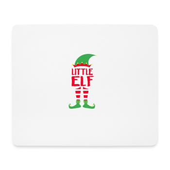 Little Elf - Noël famille cadeau Xmas - Tapis de souris (format paysage) - blanc - Devant