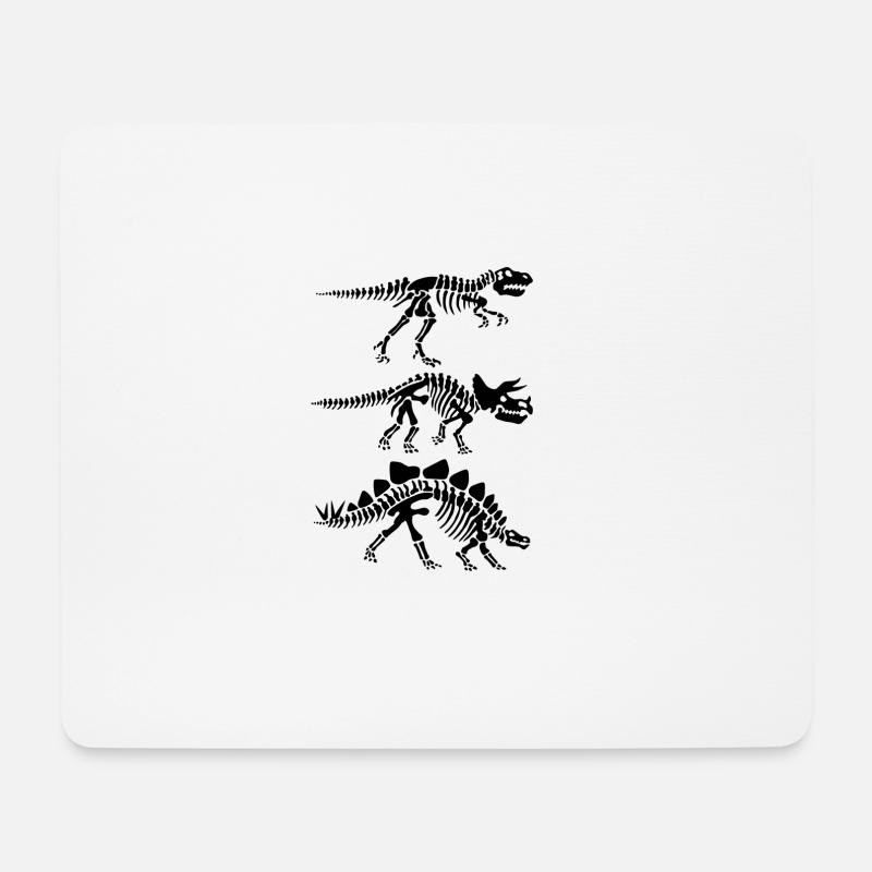 Dinosaurier Skelett Anatomie - Mousepad (Querformat) - Weiß