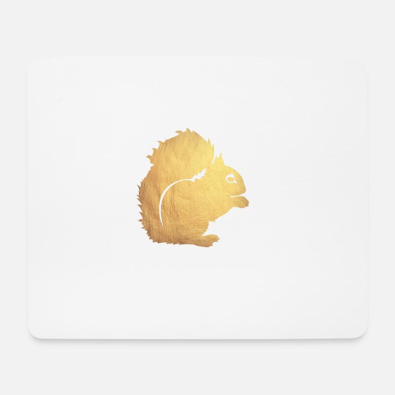 gold eichhörnchen - Mousepad (Querformat) - Weiß