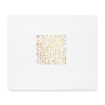 golden dots - Mouse Pad (horizontal) - white - Front