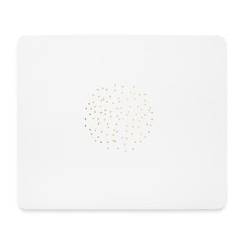 golden dots - Mouse Pad (horizontal) - white - Front