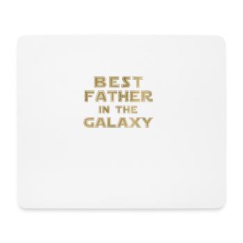 meilleur père dans la galaxie - Tapis de souris (format paysage) - blanc - Devant