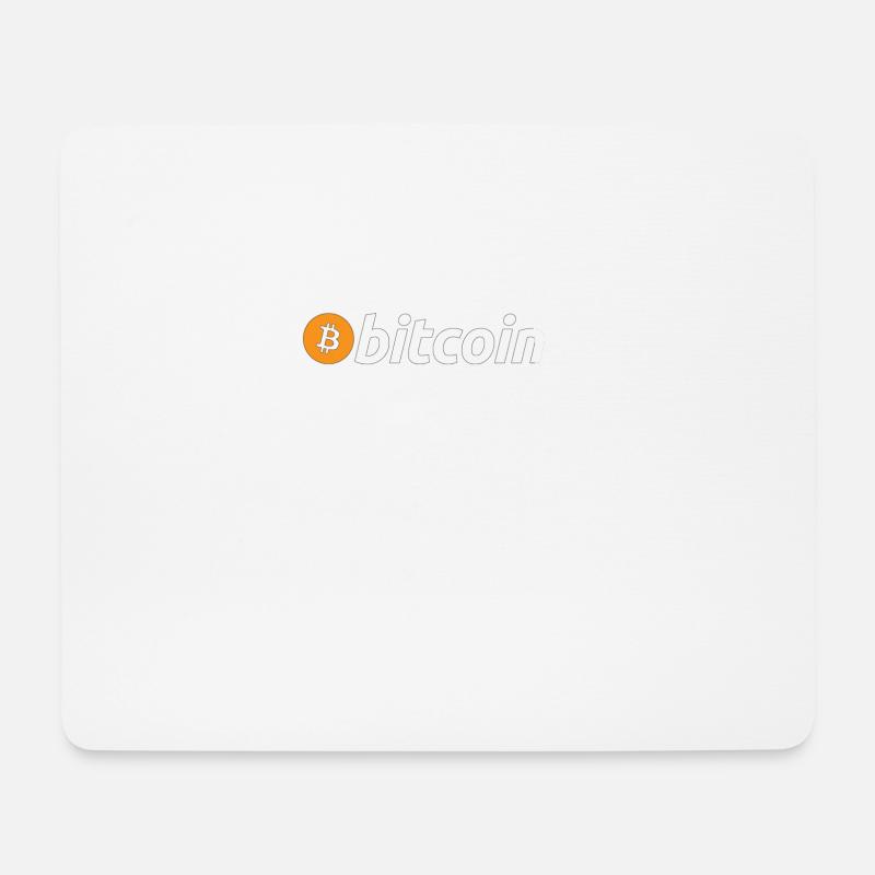Bitcoin cryptocurrency tshirt - Mousepad (Querformat) - Weiß