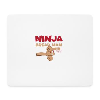 homme de pain d'épice Ninja cadeau Ginga Ginja - Tapis de souris (format paysage) - blanc - Devant