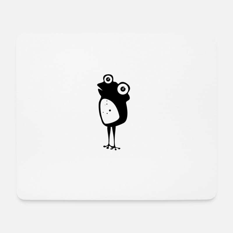 frosch - Mousepad (Querformat) - Weiß