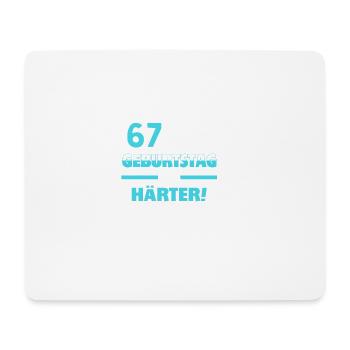 Geburtstags Shirt 67 Jahre alt · Lustiges Geschenk - Mousepad (Querformat) - Weiß - Vorne