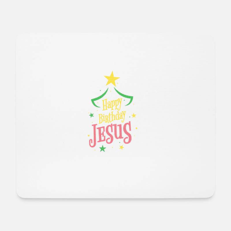 Alles Gute zum Geburtstag Jesus | Weihnachten - Mousepad (Querformat) - Weiß