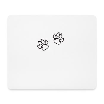 die mit dem jack russel terrier geht shirt - Mousepad (Querformat) - Weiß - Vorne