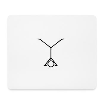 chiffre de bâton - Tapis de souris (format paysage) - blanc - Devant