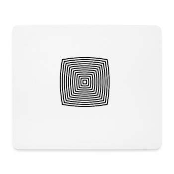 illusion d'optique - Tapis de souris (format paysage) - blanc - Devant