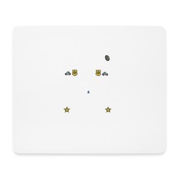 Police daddy daddy officer policeman gift - Mouse Pad (horizontal) - white - Front