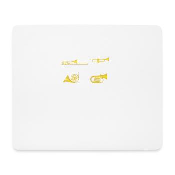 Funny Types Of Trombone - Mouse Pad (horizontal) - white - Front