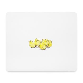 Viele kleine Kücken Das Perfekte Geschenk - Mousepad (Querformat) - Weiß - Vorne