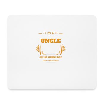 Drummer oncle Shirt idée cadeau - Tapis de souris (format paysage) - blanc - Devant