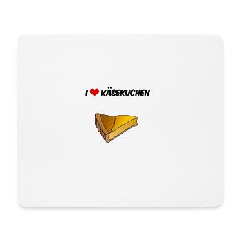 I Liebe Käsekuchen Gebäck Süßigkeiten Plunder - Mousepad (Querformat) - Weiß - Vorne
