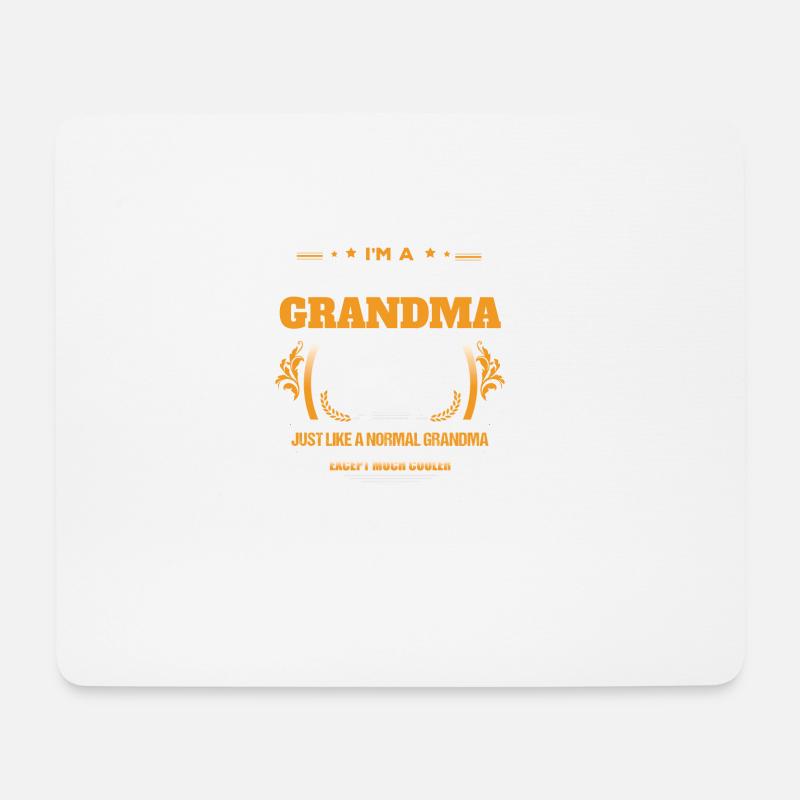 Weightlifting Grandma Shirt Gift Idea - Mouse Pad (horizontal) - white
