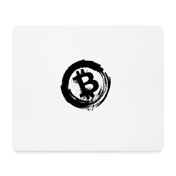 Bitcoin Design Logo - Mouse Pad (horizontal) - white - Front