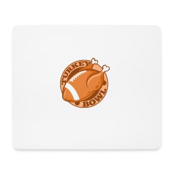 Truthahn-Schüssel-amerikanischer Fußball Erntedank - Mousepad (Querformat) - Weiß - Vorne