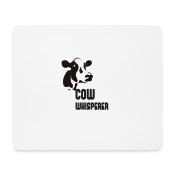 FUNNY COW CADEAU Whisperer - Tapis de souris (format paysage) - blanc - Devant