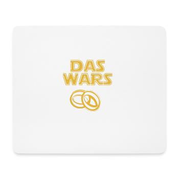 das wars - Mousepad (Querformat) - Weiß - Vorne