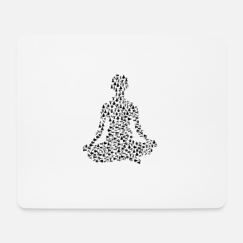 yoga - Mouse Pad (horizontal) - white
