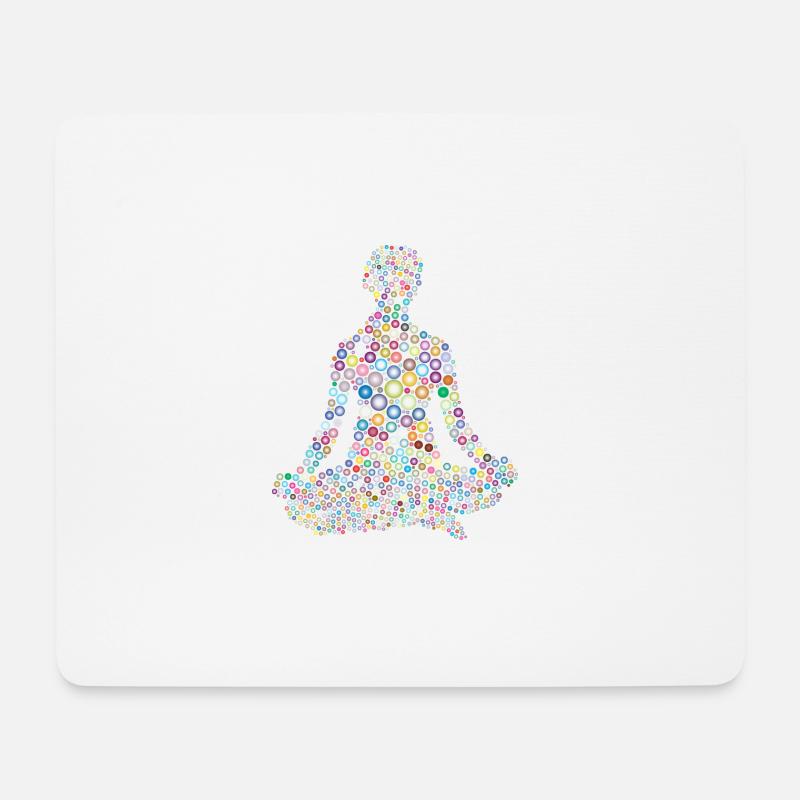 Yoga - Mousepad (Querformat) - Weiß
