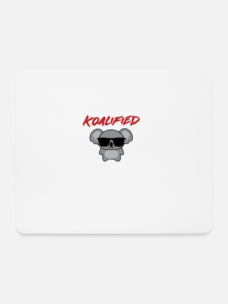 Koala - T-Shirt - Sonnenbrille - Extra - Mousepad (Querformat) - Weiß