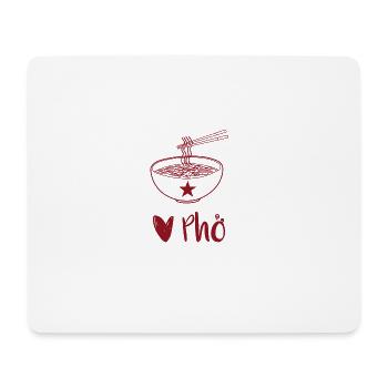 Love Pho - Mouse Pad (horizontal) - white - Front