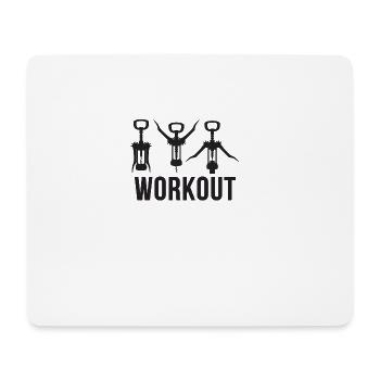 Wine wine opener alcohol wine funny gift - Mouse Pad (horizontal) - white - Front