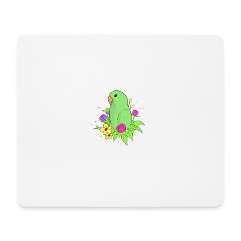 Zwerg Papagei Sperlingspapageien Unzertrennliche - Mousepad (Querformat) - Weiß - Vorne