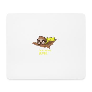 Faultier faul lustig witzig Geschenk Geburtstag - Mousepad (Querformat) - Weiß - Vorne