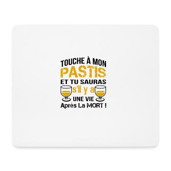 touche à mon pastis ... - Tapis de souris (format paysage) - blanc - Devant
