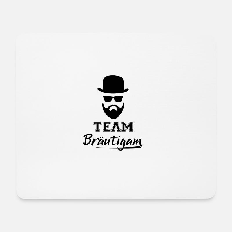 Team Bräutigam JGA Junggesellenabschied Party cool - Mousepad (Querformat) - Weiß