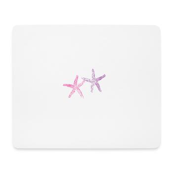 dessin drôle mignon doux étoiles de mer de bande dessinée T-shirt - Tapis de souris (format paysage) - blanc - Devant