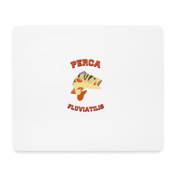 Latein Barsch Angler Geschenk - Mousepad (Querformat) - Weiß - Vorne