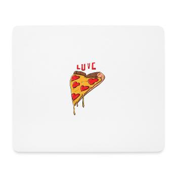 Pizza Love - Mouse Pad (horizontal) - white - Front