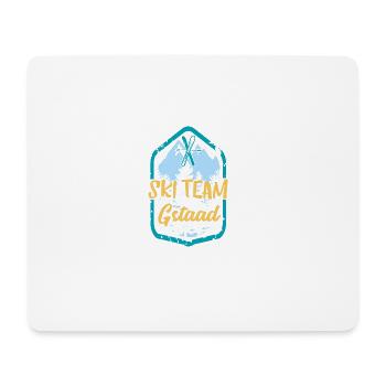 Skiteam Gstaad Ski Team Cadeau - Tapis de souris (format paysage) - blanc - Devant