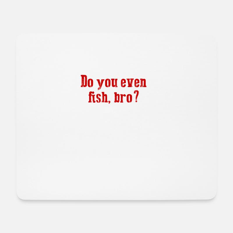 Funny Fishing - Mouse Pad (horizontal) - white