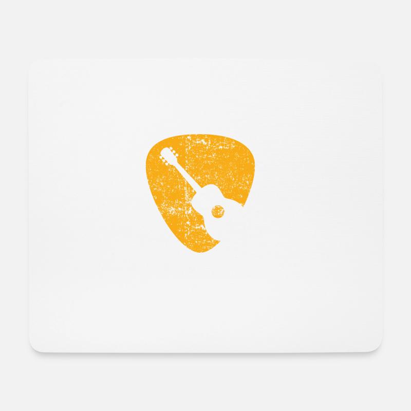 Acoustic Guitar Pick - Mousepad (Querformat) - Weiß