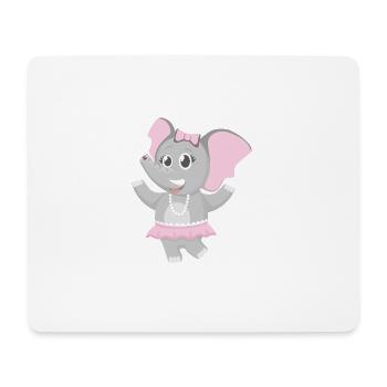 elephant elefant mammut animal tiere10 - Mousepad (Querformat) - Weiß - Vorne