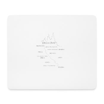 Traumpfad München-Venedig - Mousepad (Querformat) - Weiß - Vorne