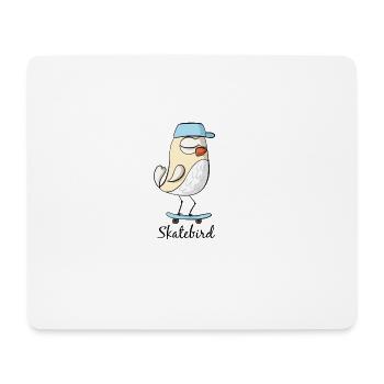 Shirt Skate oiseaux - Tapis de souris (format paysage) - blanc - Devant