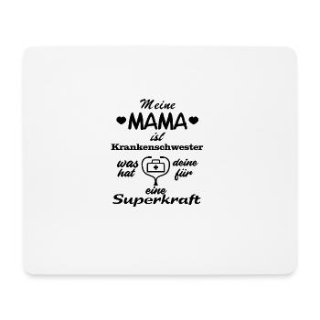meine MAMA ist Krankenschwester - Mousepad (Querformat) - Weiß - Vorne