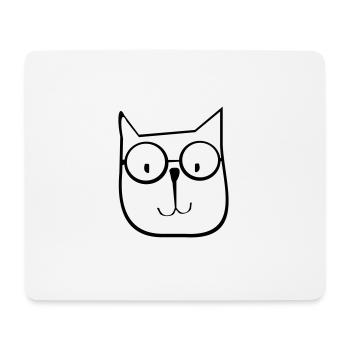 cat1 (en) - Tapis de souris (format paysage) - blanc - Devant