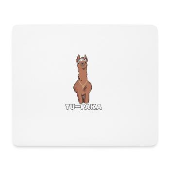 Funny Lama Alpaca Comic Animal Trend - Gift - Mouse Pad (horizontal) - white - Front