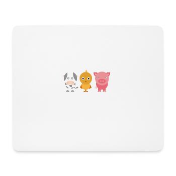 I Dont Eat My Friends Vegan Vegetarian - Mousepad (Querformat) - Weiß - Vorne