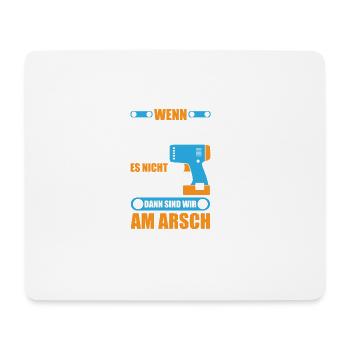 Michael reparieren Bohrmaschine Geschenk - Mousepad (Querformat) - Weiß - Vorne