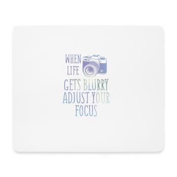 Photographer - Photographing - Gift - Camera - Mouse Pad (horizontal) - white - Front