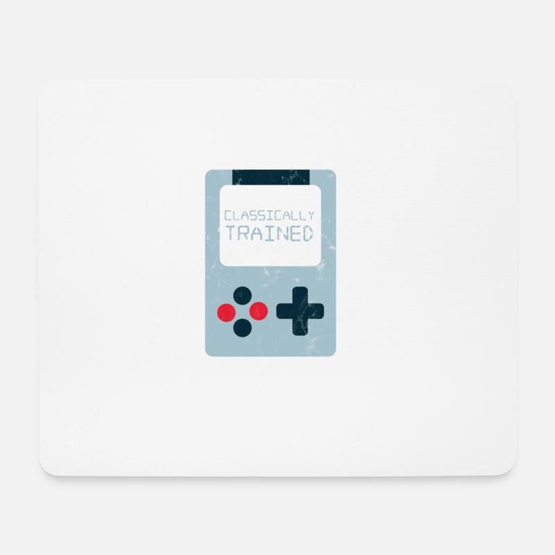 Zocker - Gamer - Nerd - Geek - Geschenk - Mousepad (Querformat) - Weiß