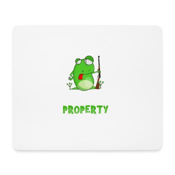 Hippity Hoppity Get Off My Property - Mouse Pad (horizontal) - white - Front